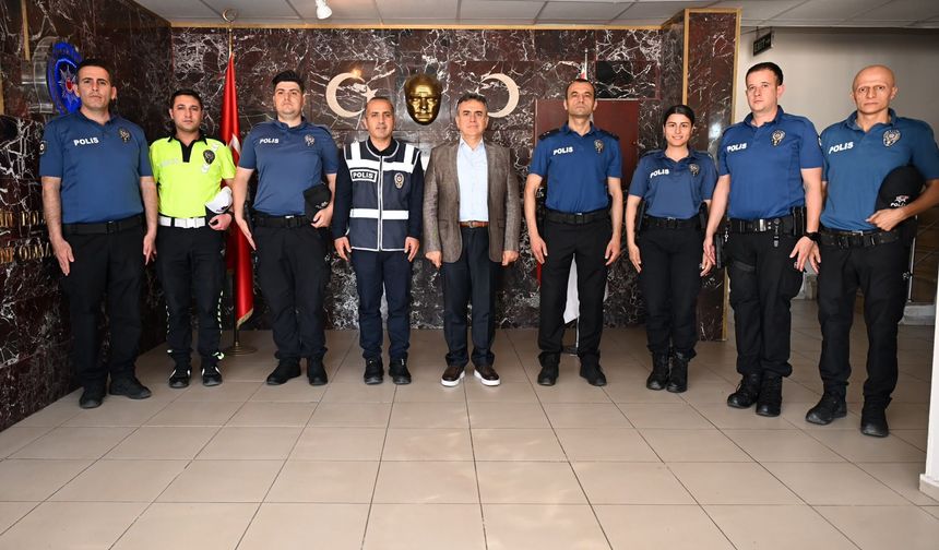 İl Emniyet Müdürü Aydın KARAN’dan Alacakaya İlçe Emniyet Amirliğine Ziyaret