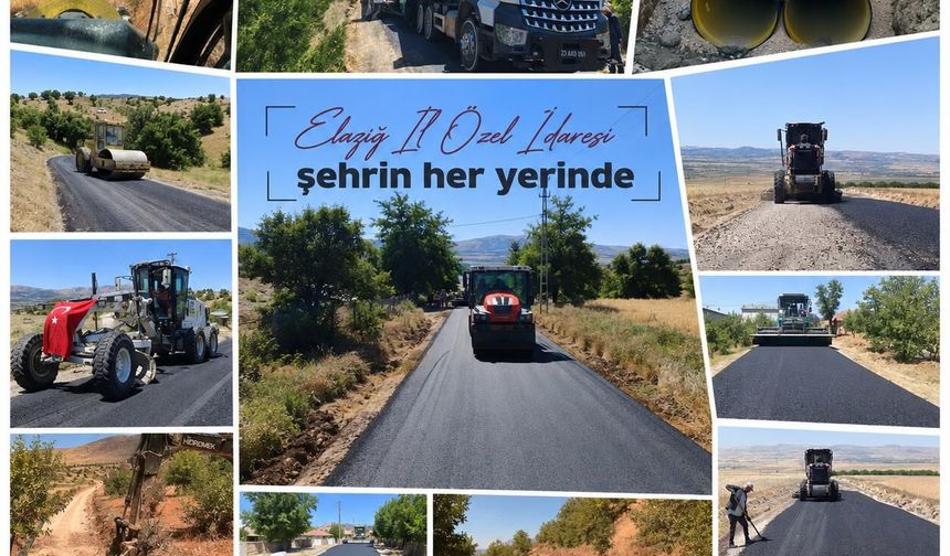 Elazığ İl Özel İdaresi Hafta Sonu da Çalışmalarını Sürdürdü