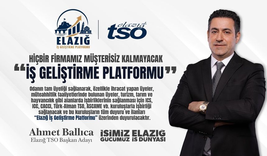 Elazığ İş Geliştirme Platformu Projesi ile Yeni Bir Dönem Başlıyor