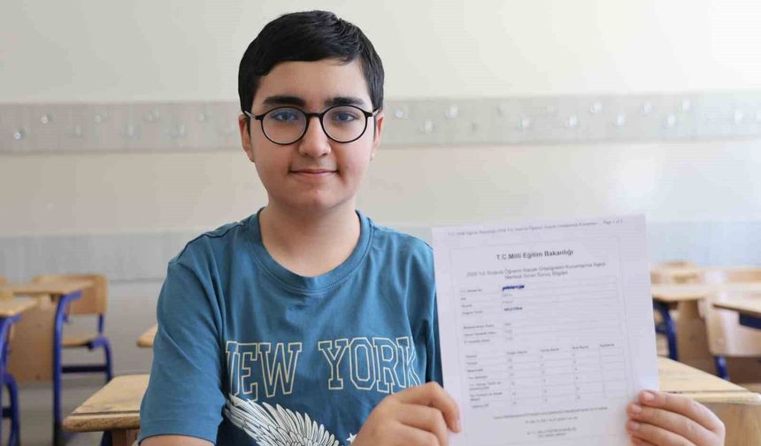LGS Birincisi Fırat: 'Bu Başarı İçin 4 Yıldır Çalışıyorum'
