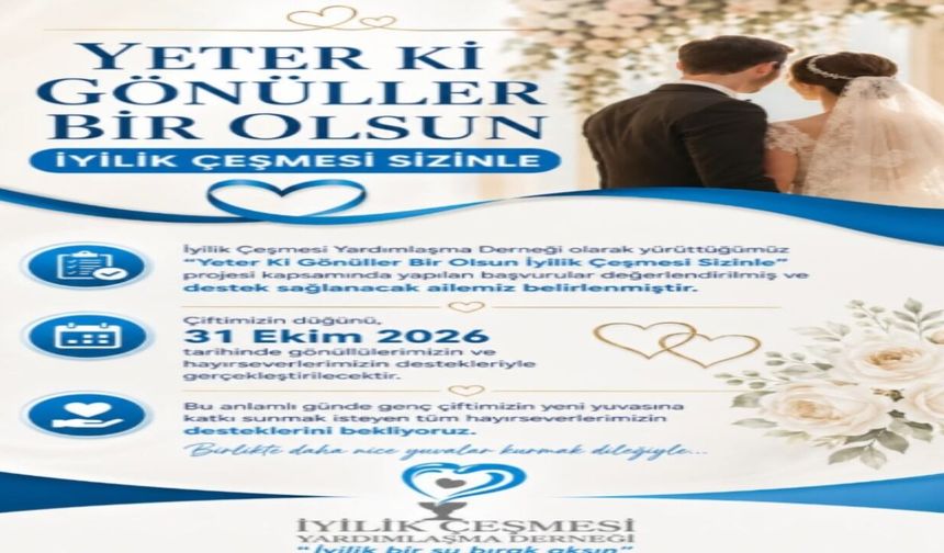 İyilik Çeşmesi Derneği Bir Yuvaya Umut Oluyor