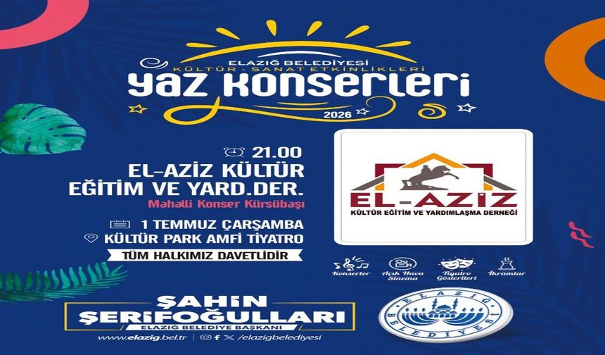 Yaz Konserleri Kapsamında Kürsübaşı Programı Bu Akşam Kültür Park’ta