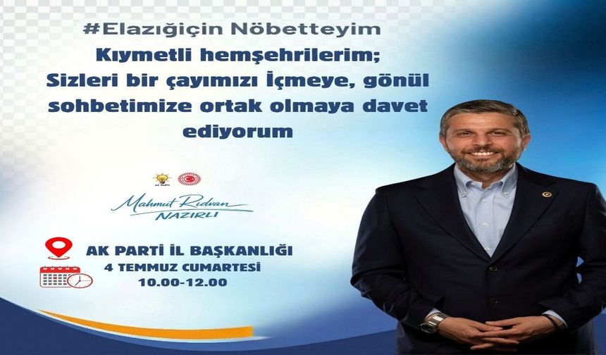 AK Parti İl Başkanlığı’nda Vatandaş Buluşması Düzenlenecek