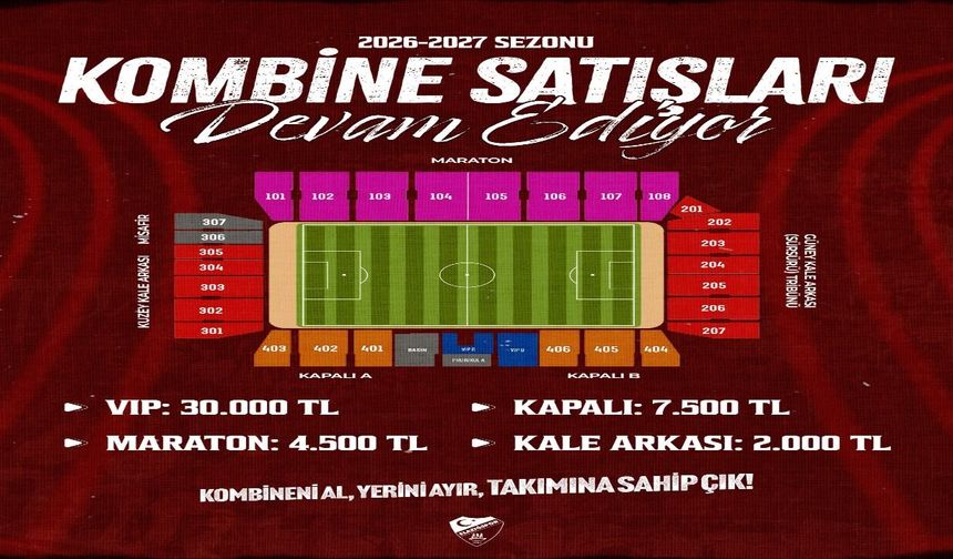 Elazığspor'dan Taraftarlara Kombine Çağrısı