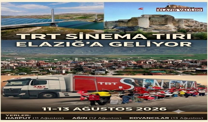 TRT Sinema Tırı Ağustos Ayında Elazığlı Çocuklarla Buluşacak