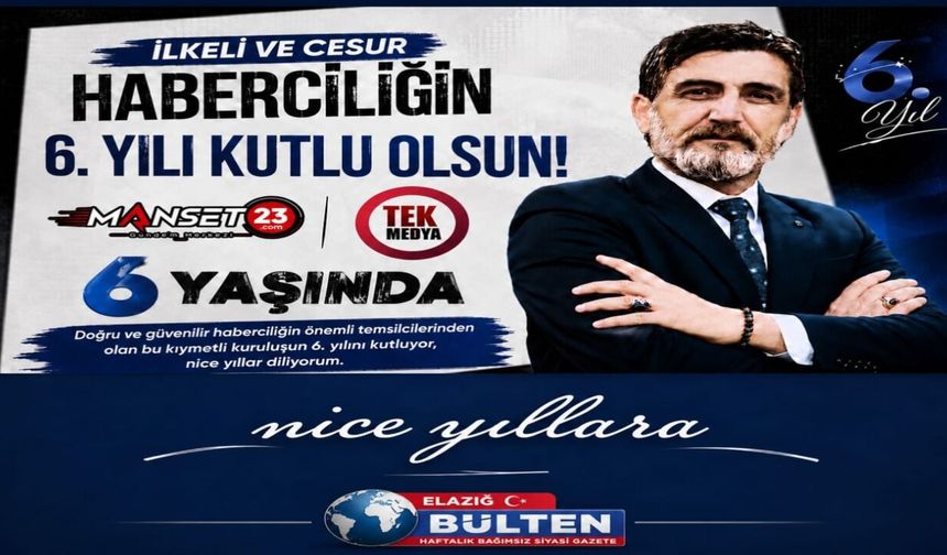 Elazığ Basınında 6. Yıl Gururu: İlkeli ve Cesur Haberciliğin Adresi Büyümeye Devam Ediyor