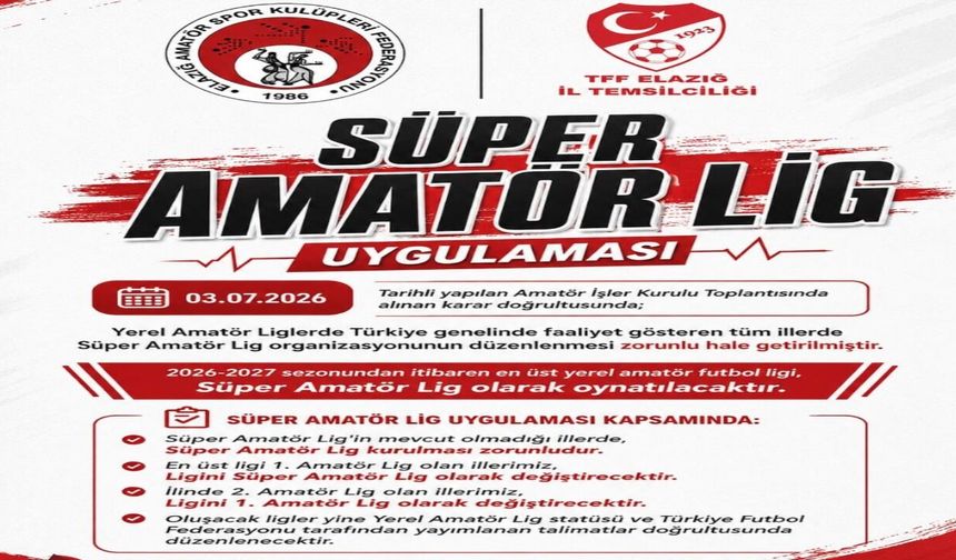 Elazığ Futbolunda Yeni Yapılanma