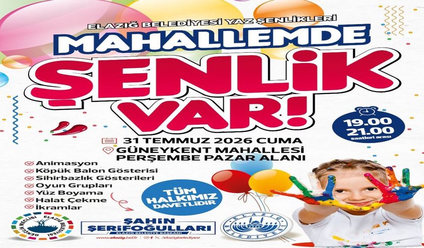 Yaz Şenlikleri Güneykent Mahallesi'nde Devam Ediyor