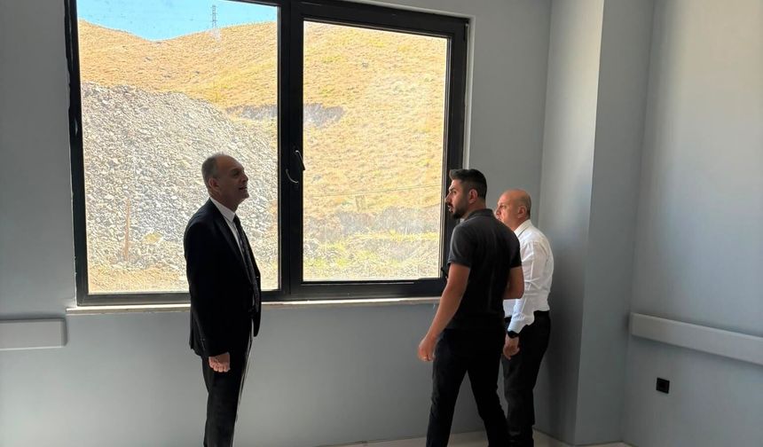 İl Sağlık Müdürü Gecekuşu, Keban Devlet Hastanesi İnşaatını İnceledi