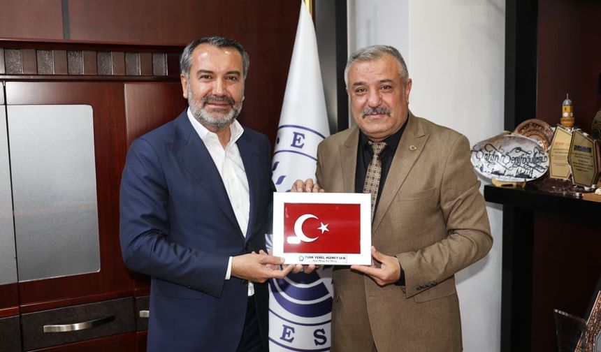 Başkan Şerifoğulları, Türk Yerel Hizmet-Sen Yönetimini Ağırladı
