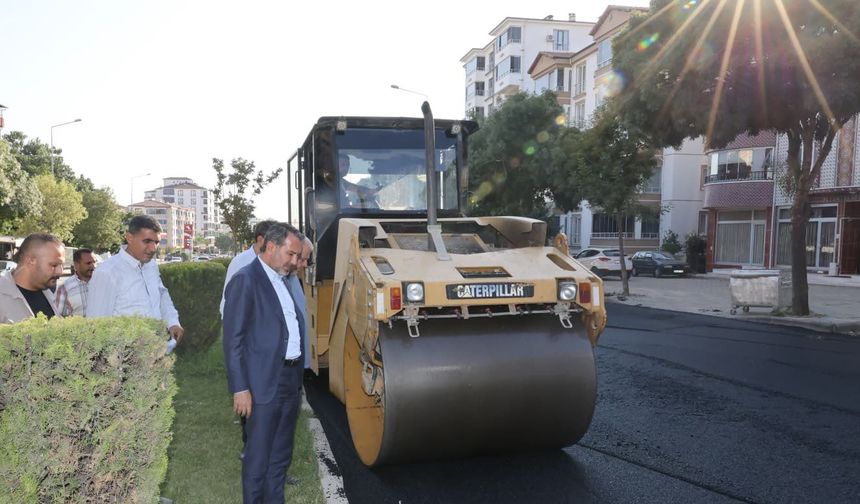 Şerifoğulları Asfalt Çalışmalarını Yerinde İnceledi