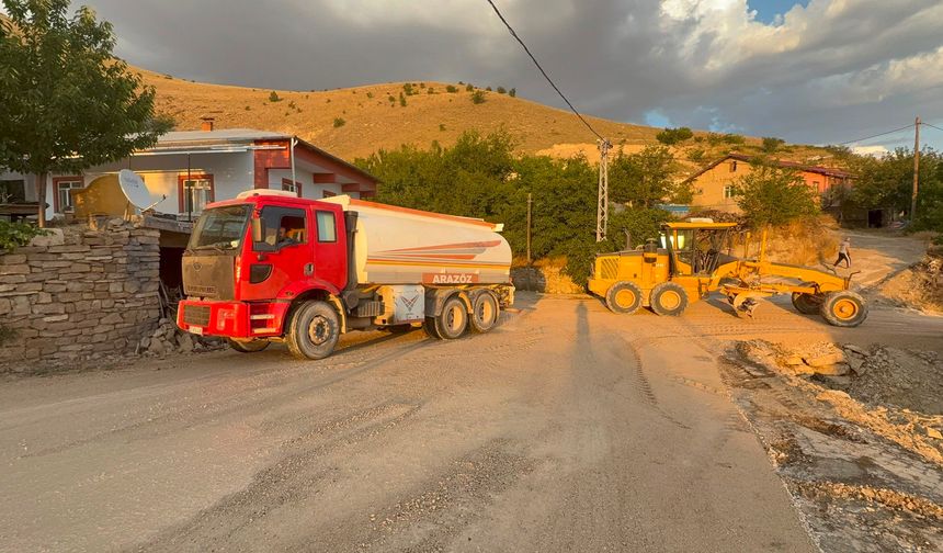 İl Özel İdaresi'nden Köylere Hafta Sonu Mesaisi