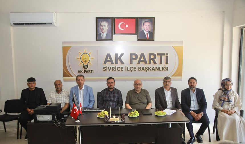 AK Parti Sivrice İlçe Danışma Meclisi Toplantısı Gerçekleştirildi
