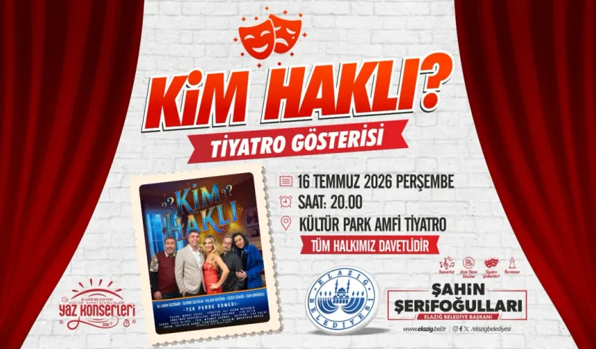 Yaz Etkinlikleri'nde Tiyatro Keyfi: "Kim Haklı"