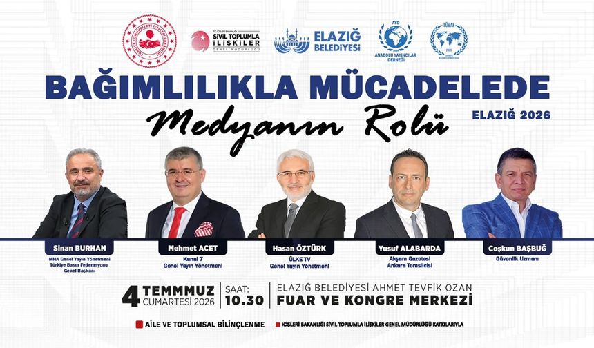 Elazığ’da Bağımlılıkla Mücadele Paneli Düzenlenecek