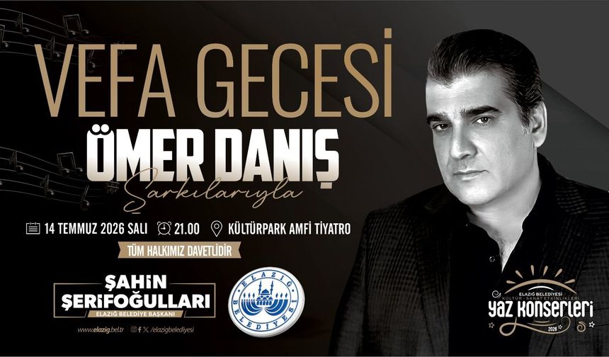 Ömer Danış Şarkıları Vefa Gecesinde Yankılanacak