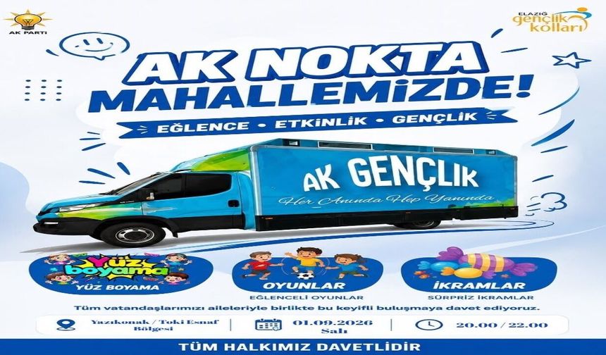 AK Gençlik Elazığ’dan Yazıkonak’ta “AK Nokta Mahallemizde” Buluşması
