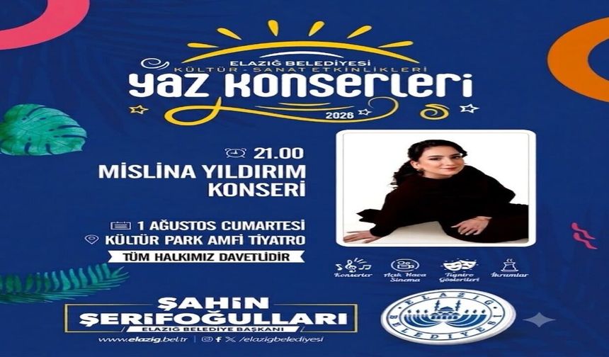 Mislina Yıldırım Bu Akşam Elazığlılarla Buluşacak