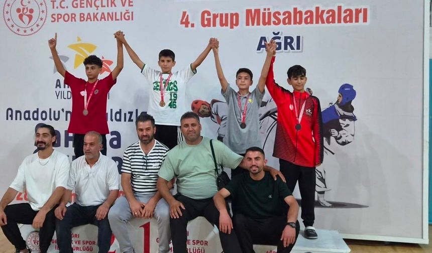 Elazığlı Taekwondocular Ağrı'da Zirveye Çıktı
