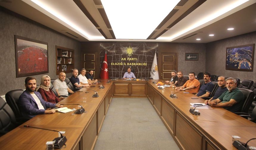 AK Parti Elazığ’da 14 Ağustos Hazırlıkları Değerlendirildi