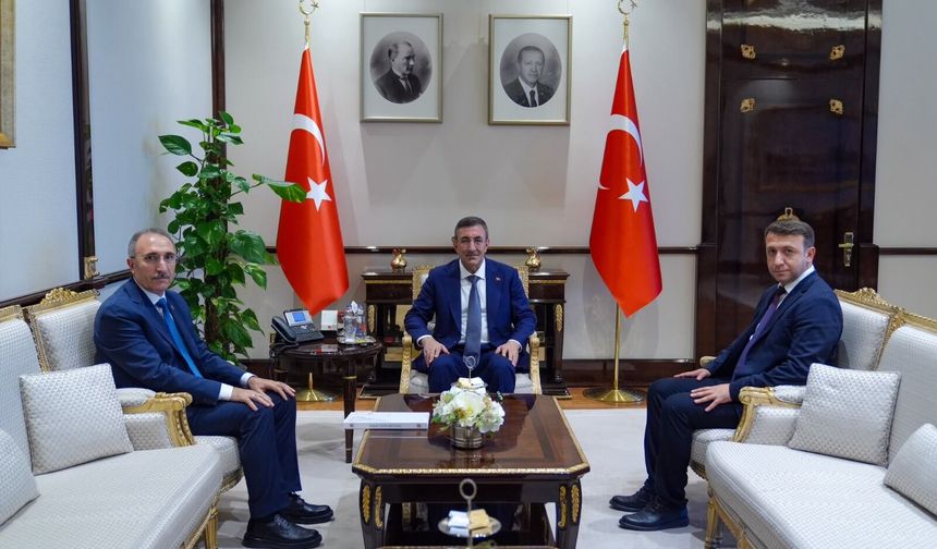 Rektör Prof. Dr. Göktaş’tan Cumhurbaşkanı Yardımcısı Yılmaz’a Ziyaret