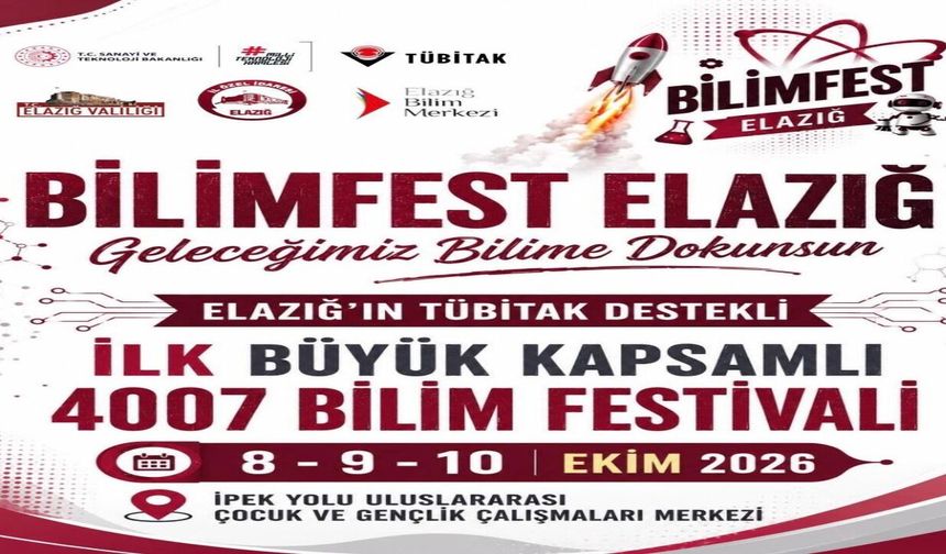 BİLİMFEST ELAZIĞ 2026 İçin Geri Sayım Başladı