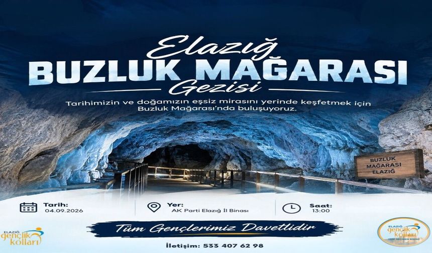 AK Gençlik Elazığ’dan Buzluk Mağarası Gezisi