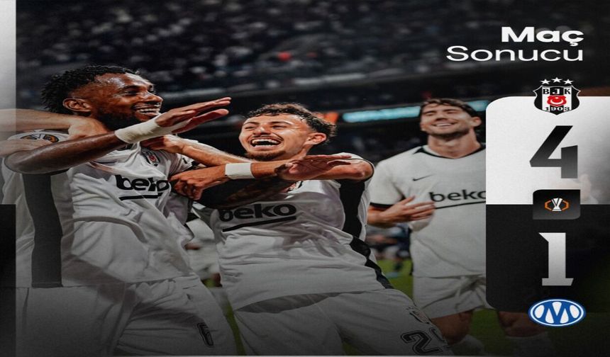 Beşiktaş’tan Avrupa Ligi’ne Muhteşem Başlangıç: 4-1