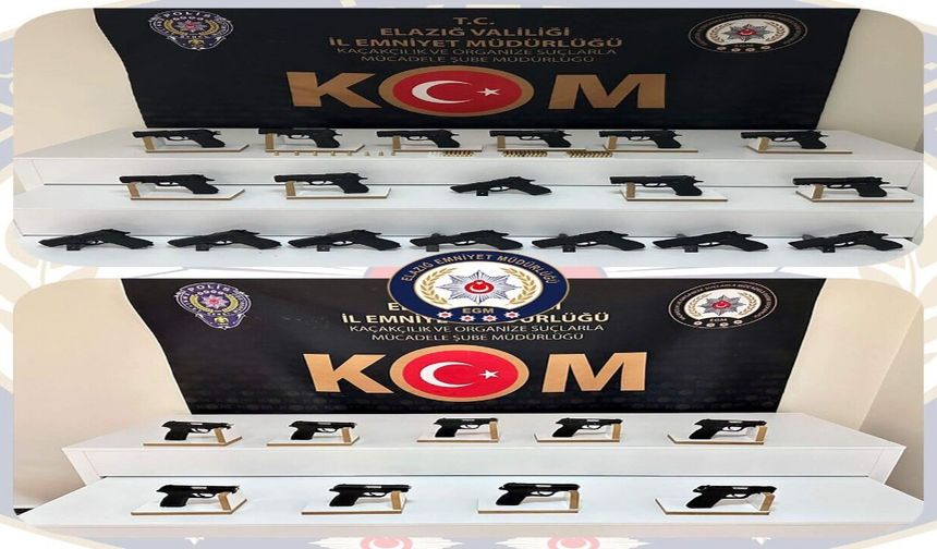 Elazığ’da Ruhsatsız Silah Operasyonu: 28 Tabanca Ele Geçirildi