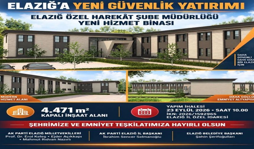 Elazığ Özel Harekât’a Yeni Hizmet Binası