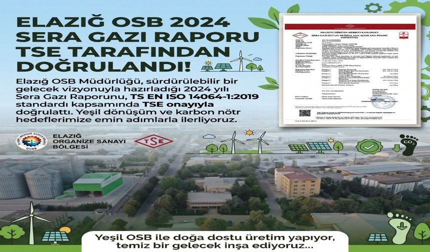 Elazığ OSB’de Çevreci Sanayi İçin Yeni Adım