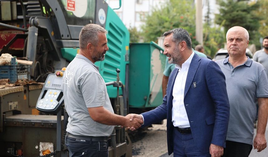 Abdullahpaşa’da Asfalt Çalışmaları Yerinde İncelendi