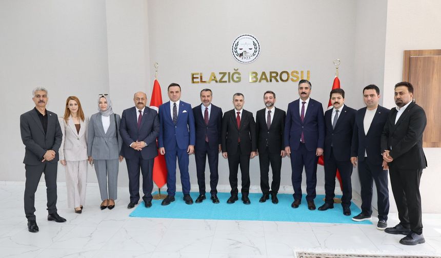 Başkan Şerifoğulları’ndan Elazığ Barosu’na Ziyaret
