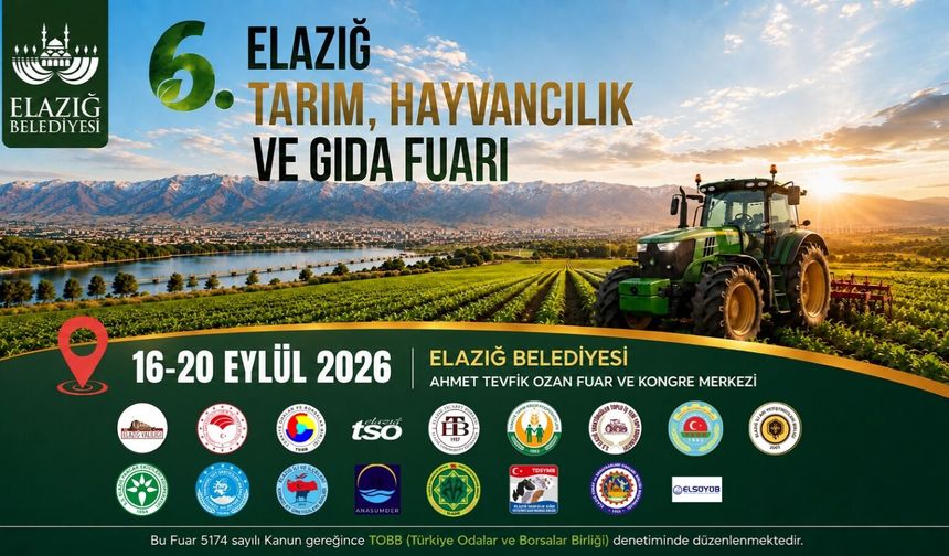 Elazığ’da Tarım, Hayvancılık ve Gıda Fuarı İçin Geri Sayım Başladı