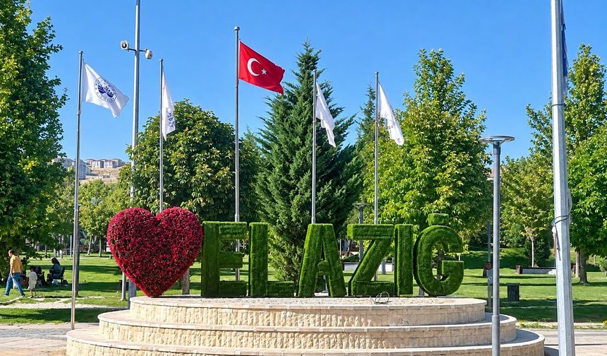 Elazığ’ın İsmi Yeşilliklerle Şehrin Cadde ve Bulvarlarını Süslüyor