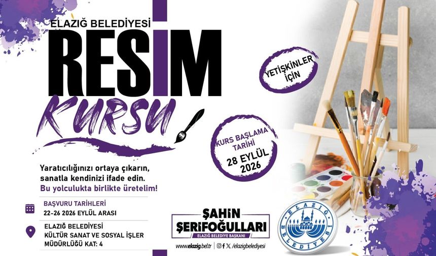 Elazığ Belediyesi’nden Ücretsiz Ney ve Resim Kursu