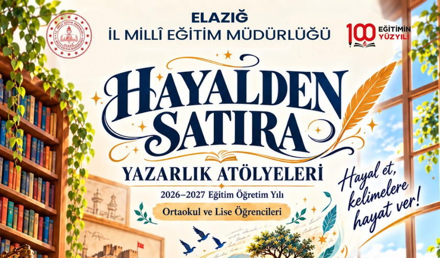 Elazığ’da Öğrenciler Hayallerini Yazıya Döküyor