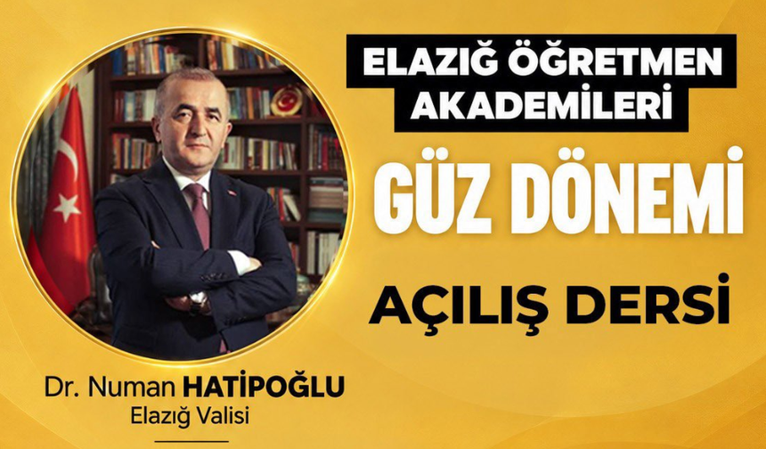 Elazığ Öğretmen Akademileri’nde İlk Ders Heyecanı