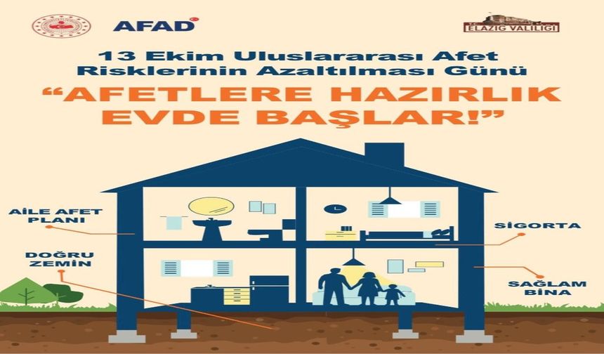 Afetlere karşı hazırlık evde başlıyor