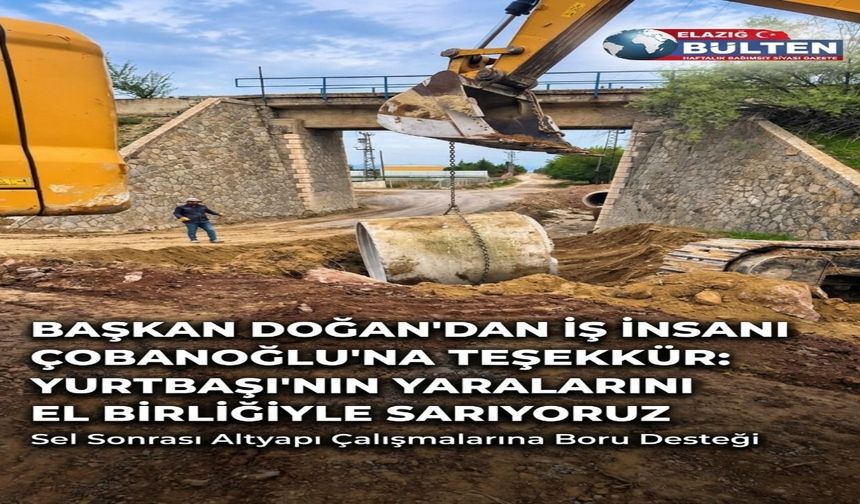 Yurtbaşı’na Sel Sonrası Destek Ve Teşekkür