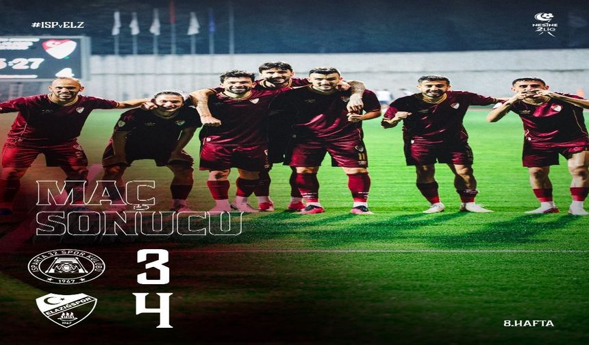 Elazığspor Isparta’yı 4-3 Devirdi!