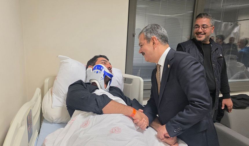 Erol Keleş’ten Yaralı Hemşehrilerine Geçmiş Olsun Ziyareti