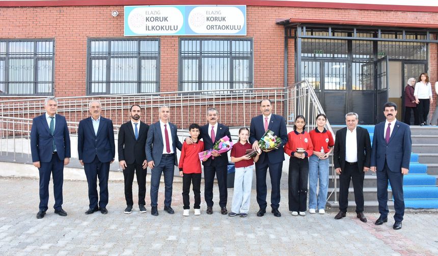 Erol Keleş ve Aziz Gün’den Koruk Okuluna Ziyaret
