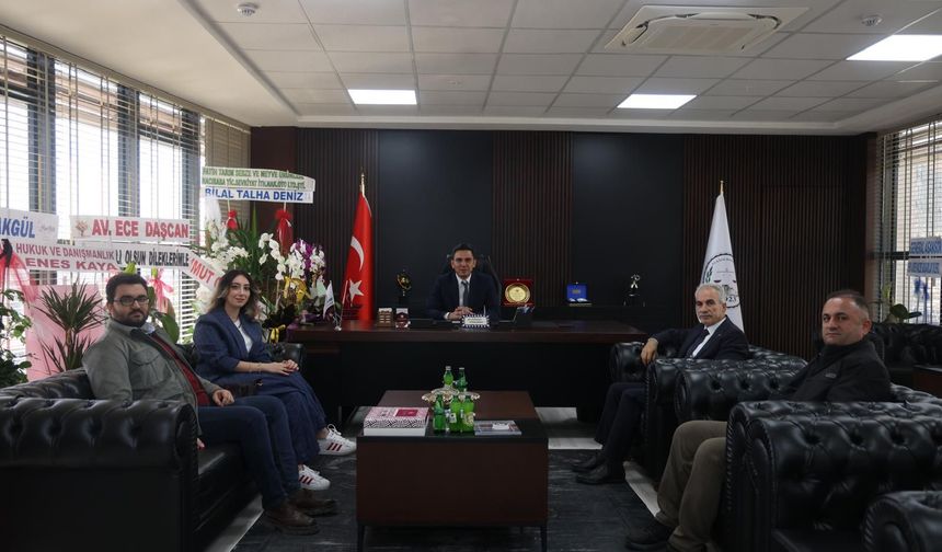 Özcan Yalçın’dan Baro Başkanı Kadı­yoran’a Ziyaret