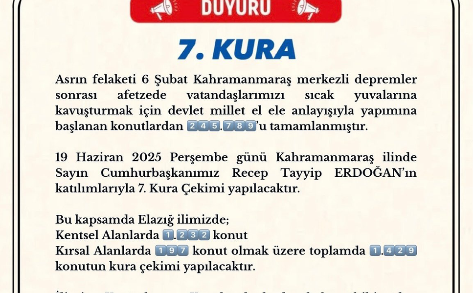 Elazığ’da Deprem Konutları İçin Geri Sayım Başladı