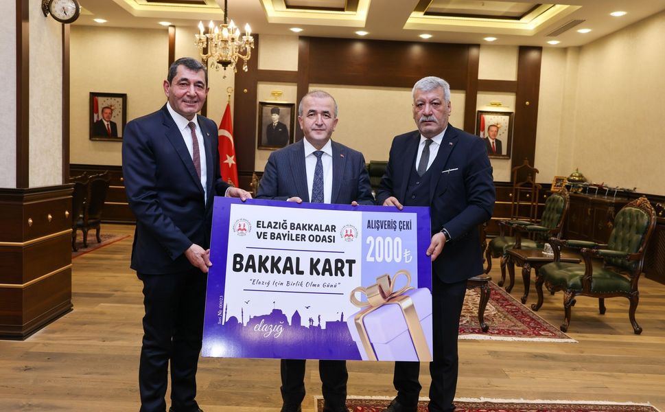 Bakkal Kart Projesi Vali Hatipoğlu’na Sunuldu