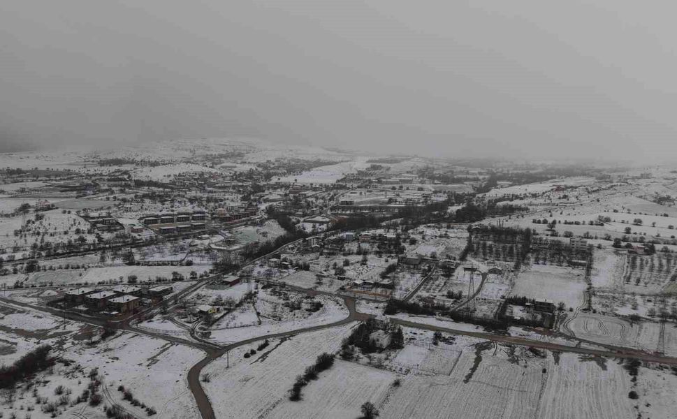 Beyaza Bürünen Elazığ Havadan Görüntülendi