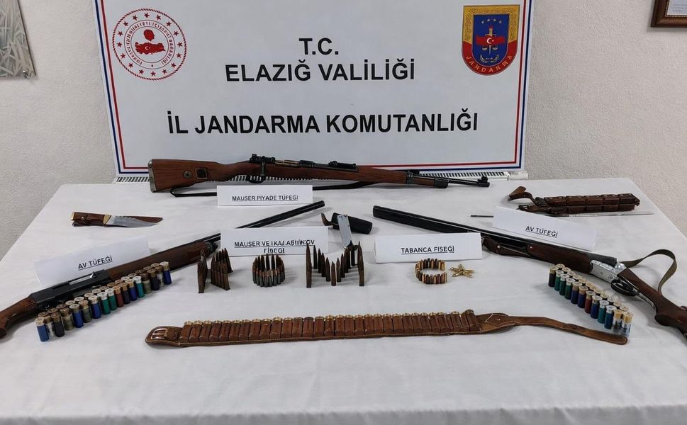 İl Jandarma Komutanlığınca Silah ve Mühimmat Operasyonu