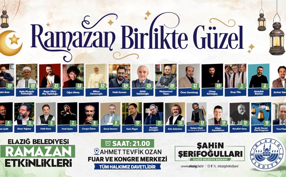 Elazığ Belediyesi’nden Dopdolu Ramazan Etkinlikleri