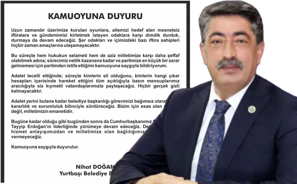 Nihat Doğan Partisinden İstifa Ettiğini Açıkladı